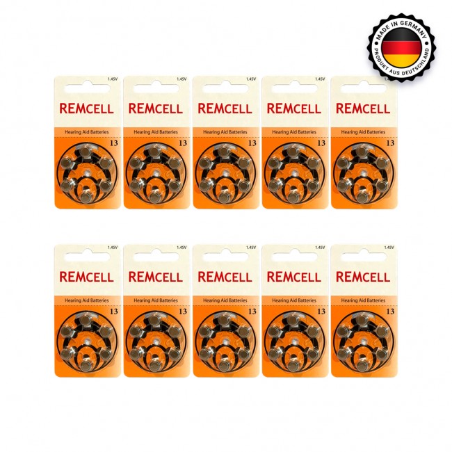 Remcell 13 Numara İşitme Cihazı Pili 6x10 (60 adet)	